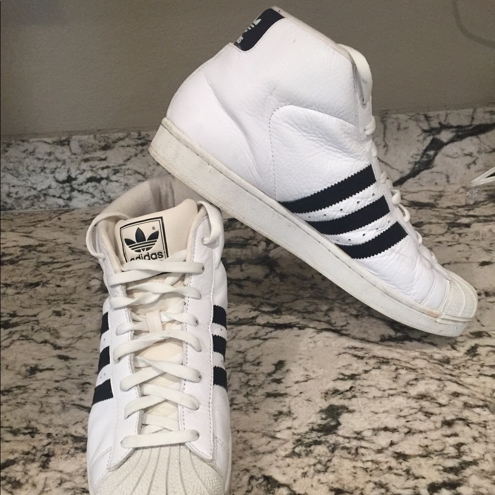 Adidas High Top Superstars